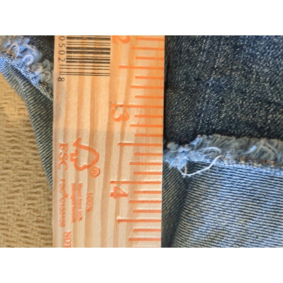 Kut from the Kloth Women's Blue Denim Shorts Size 10 High Rise - Picture 10 of 10